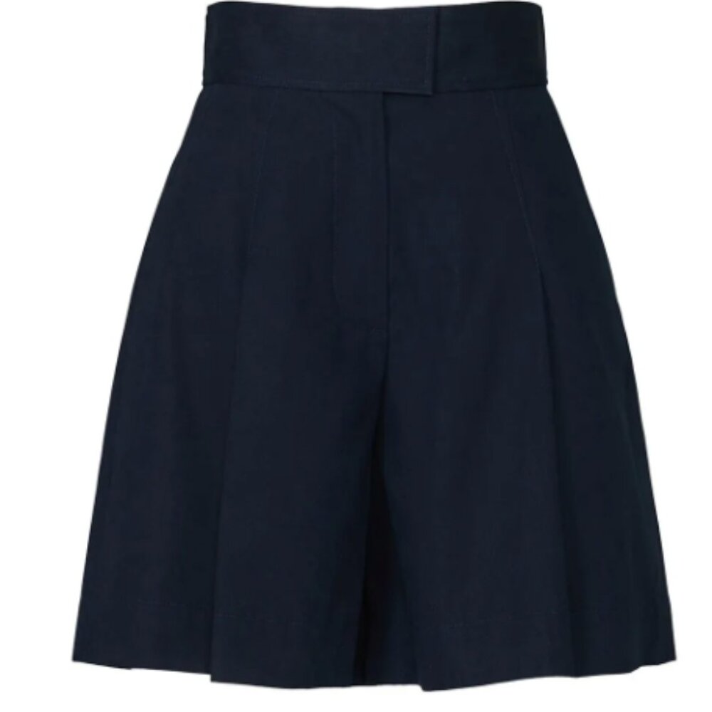 NWT A.P.C. Navy Diane Shorts - High Waisted Pleated Shorts